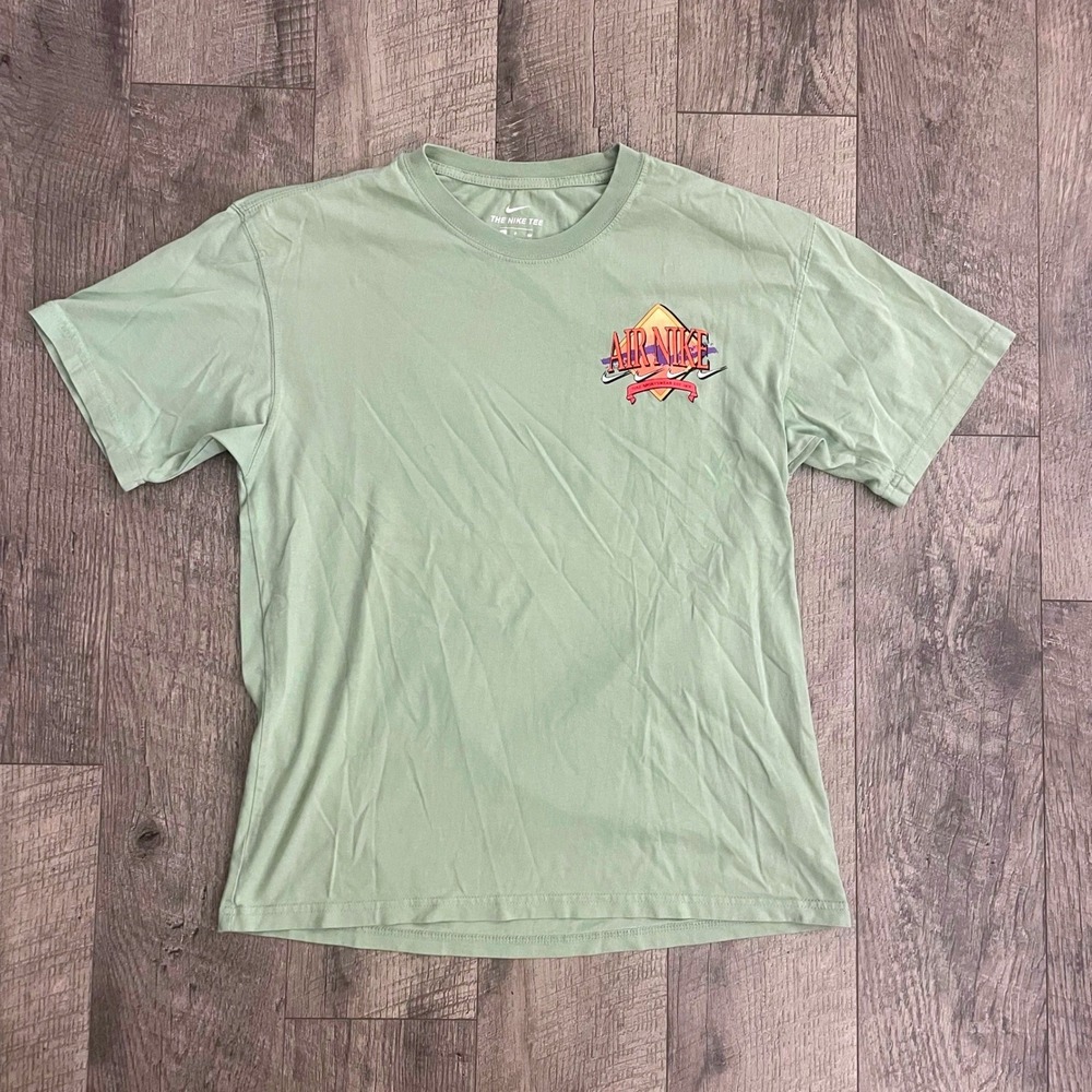 Nike Sportswear Air Nike Graphic Tee Sage Green DD1376-006 Womens Small